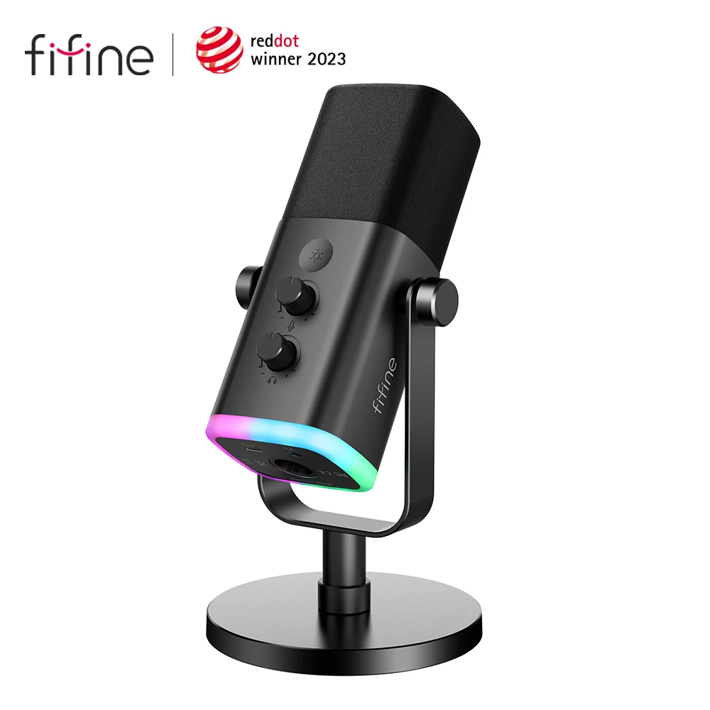 FIFINE Ampligame AM8 dünaamiline USB/XLR mikrofon