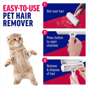 Lemmikloomade karvaeemaldusrull isepuhastuva alusega - Pilt 3