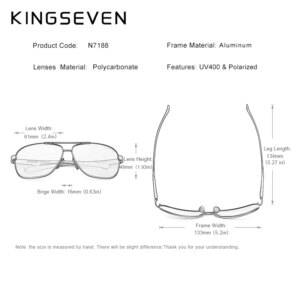 Meeste polariseeritud klassikalised Aviator päikeseprillid - Pilt 5