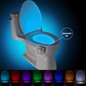 Led liikumisanduriga WC-istme öövalgus