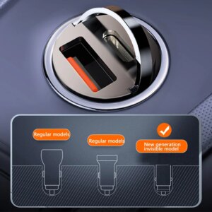 Alternative view of Mini kahe pordiga 100W auto kiirlaadija
