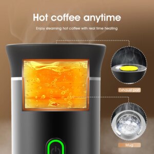 Kaasaskantav juhtmevaba espresso kohvimasin 3-in-1 reisimiseks - Pilt 4