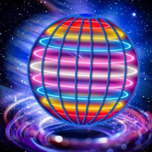 LED maagiline lendav spinner drooni mänguasi