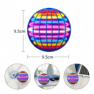 LED maagiline lendav spinner drooni mänguasi - Pilt 4